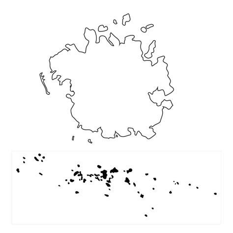 Highly Detailed Federated States Of Micronesia Map With Borders