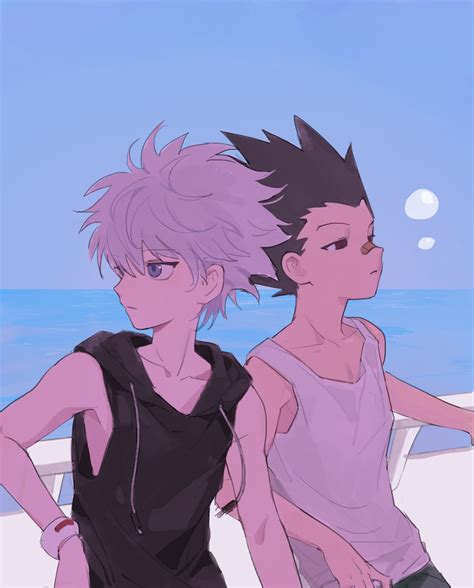 Killua Zoldyck And Gon Freecss Hunter X Hunter Drawn By Kiko Danbooru