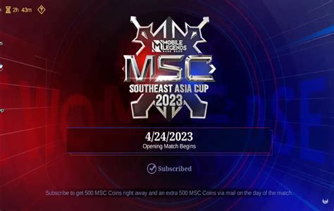 Cara Tukar Skin Event MSC 2023 Mobile Legends ML Esportsku