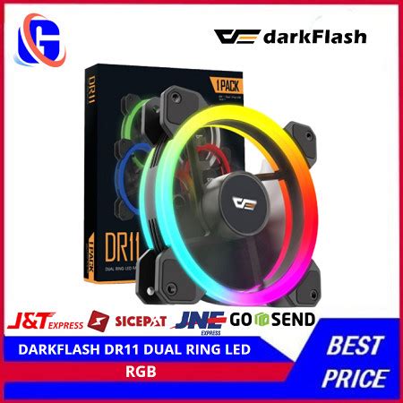 Jual DARKFLASH DR11 DUAL RING LED SINGLE FAN Kota Bandung Gatecomp