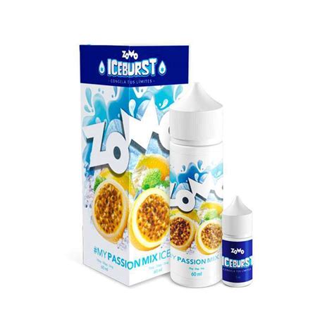 Liquido Zomo Ice Burst Passion Mix Ice 3mg Sampa Vapor