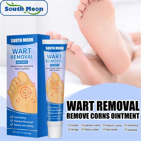 South Moon Wart Removal Ointment Wart Treatment Cream Skin Tag Remover Herbal Extract Corn