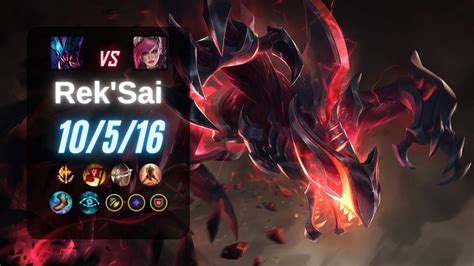 Rek Sai Jungle Vs Vi Euw Lol Challenger Youtube