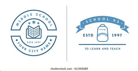 1,225 Middle School Logo Images, Stock Photos & Vectors | Shutterstock