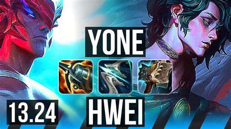 YONE Vs HWEI MID 8 Solo Kills 13 2 2 Legendary KR Diamond 13