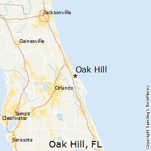 Oak Hill Florida Map | Draw A Topographic Map