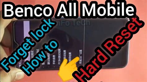 Benco Ae 9950 Mobile Forget Pattern And Password Lock How To Hard Reset