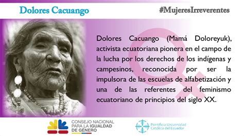 DOLORES CACUANGO YouTube