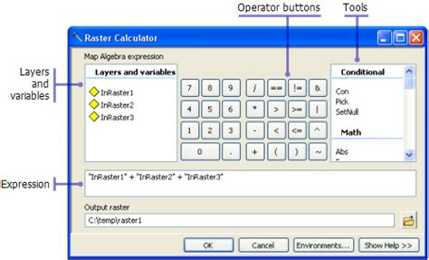 Raster Calculator Spatial Analyst Arcmap Documentation