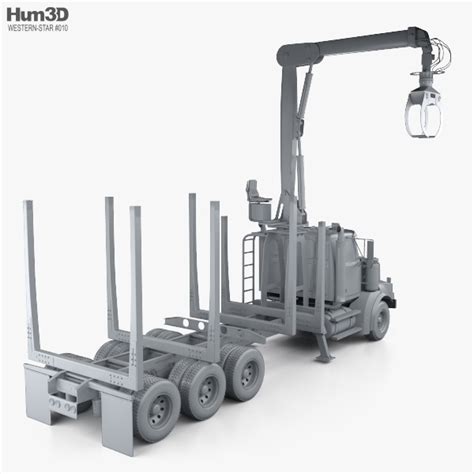 Western Star 4900 Logging Truck 2008 3D model - Vehicles on Hum3D