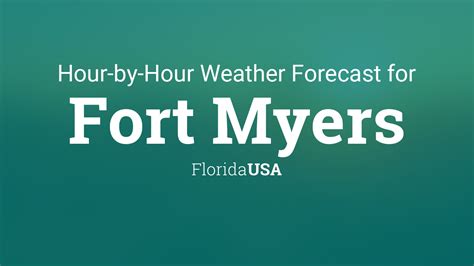 Hourly forecast for Fort Myers, Florida, USA