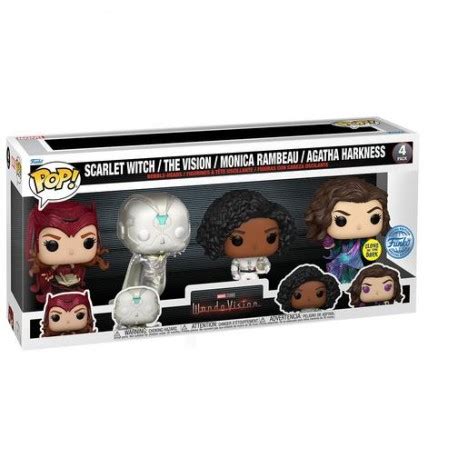 Pack Funko Wandavision Wanda Bruja Escarlata Vision Monica Rambeau