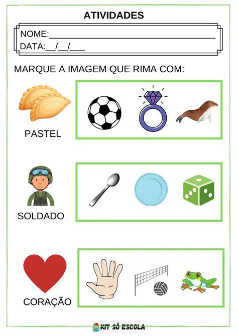 Atividades Com Rima Educação Infantil - Atividades Com Rimas Para Educação Infantil - RETOEDU