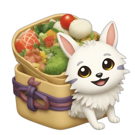 Bento Box On The Theme Of Pork Rosso AI Emoji Generator