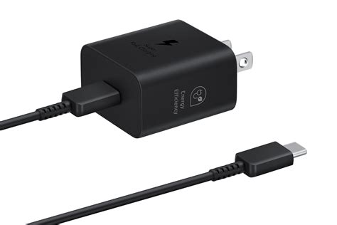 Samsung 25w Super Fast Charging Wall Charger With Usb C Cable Black Ep