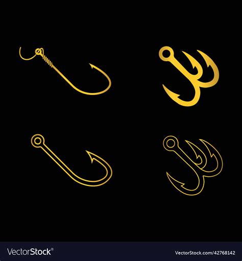 Fishing hook logo Royalty Free Vector Image - VectorStock