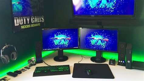 Black And Green Themed Setup Setup Spotlight Youtube