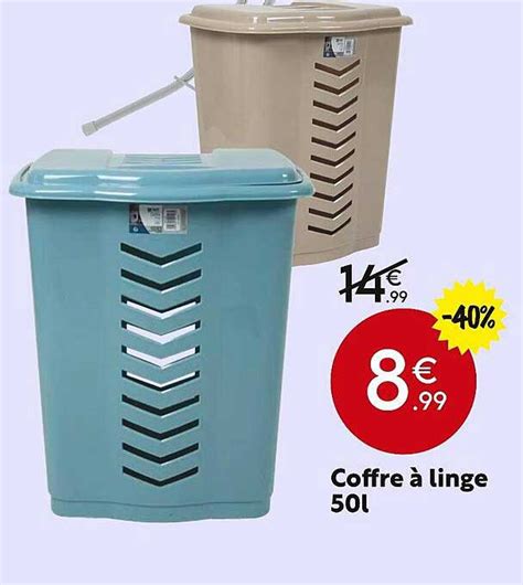 Promo Coffre Linge L Chez Maxi Bazar Icatalogue Fr