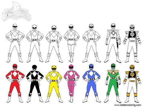 Power Rangers Printables Coloring Pages