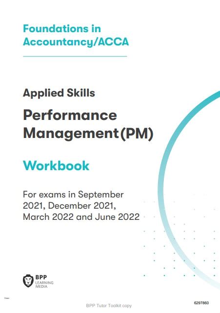 Bpp Learning Media Acca Pm Performance Management Practice Revision