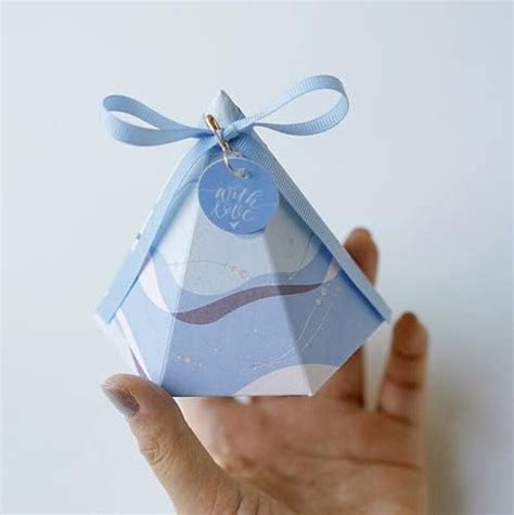 Caja De Regalo Pirámide Favores De Boda Caja De Dulces Baby Shower Caja