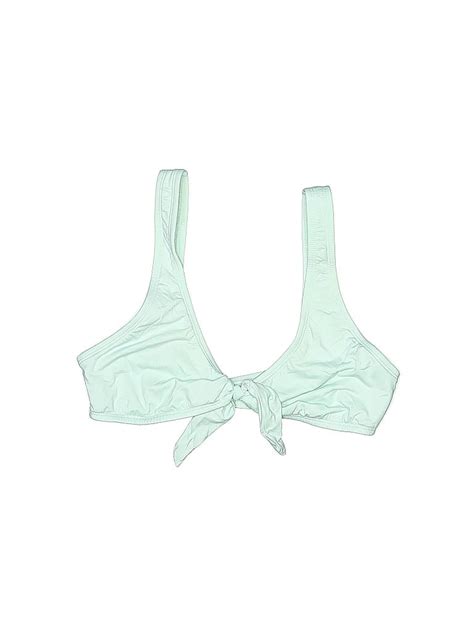 The Bikini Lab Solid Green Swimsuit Top Size S Off ThredUp