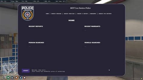 Police MDT System V10 [Terminal de données mobile] | Achetez les meilleurs scripts de qualité