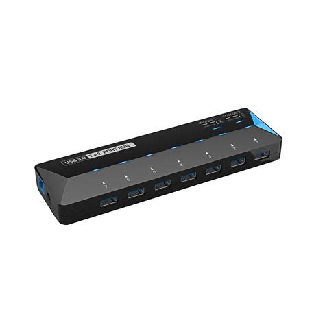 Uh3073p2 Superspeed USB A USB B Fast Charging 10 Port USB 3 0 Hub 10