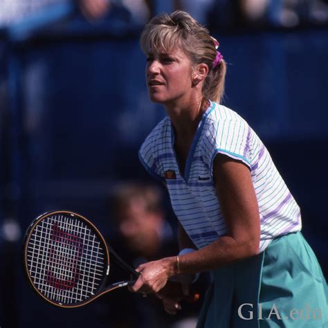 Chris Evert sporting her diamond tennis bracelet - GIA 4Cs