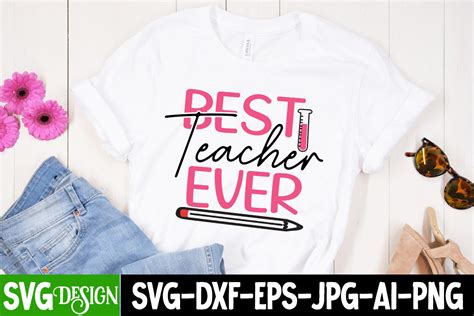 Best Teacher Ever Svg Cut File Graphic By Ranacreative Creative Fabrica