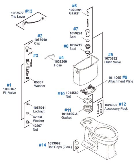 Kohler Toilet Tank Parts Diagram