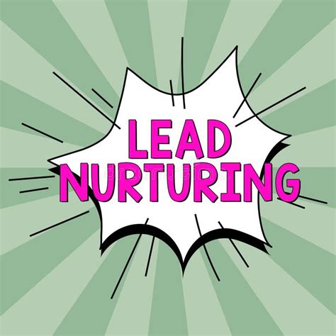 Conceptual Display Lead Nurturing Word Written On Method Of Building A