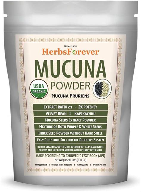 Amazon Herbsforever Mucuna Pruriens Seeds Powder Kapikachhu