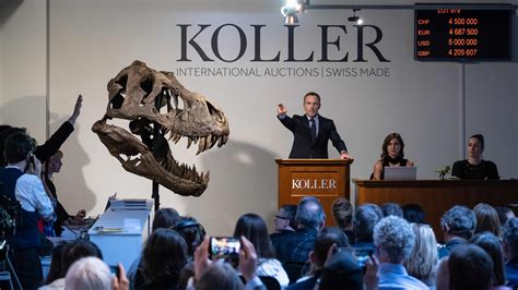 Tyrannosaurus Rex Skeleton Sells For Millions At Swiss Auction