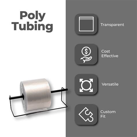 LDPE Clear Poly Tubing Roll 4 Mil 2 Inch X 750 Feet Custom Fit Plastic