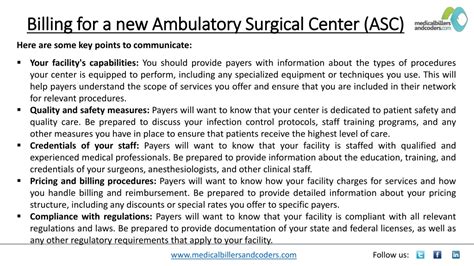 Ppt Billing For A New Ambulatory Surgical Center Asc Powerpoint