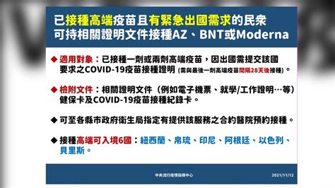 打高端急出國者 陳時中：「開放混打az、bnt、莫德納」│指揮中心│疫情│疫苗│民眾│接種│討論│工作│政府│醫院│tvbs新聞網