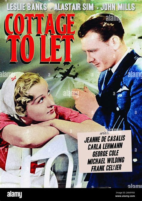 Movie Poster Cottage To Let 1941 Stock Photo Alamy