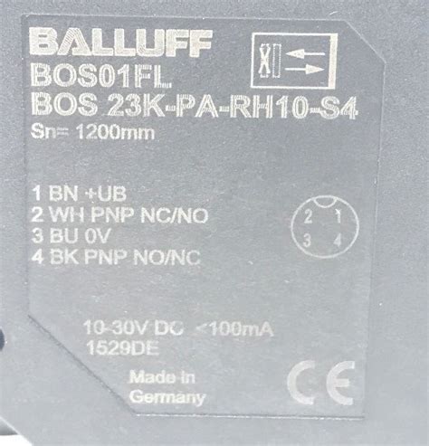 BALLUFF BOS01FL Optoelektrischer Sensor BOS 23K PA RH10 S4 ESKA Welt GmbH