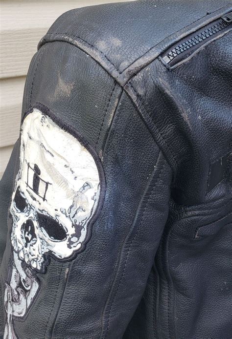 Icon Skull Motorcycle Leather Jacket Represent Medium Ebay