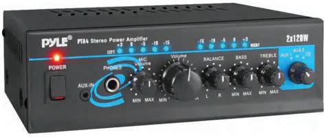 PYLE PTA4 Compact Wireless BT 2 Channel Mini Stereo Power Amplifier