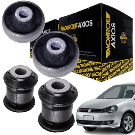 Kit Bucha Da Balança Bandeja Gol Saveiro G5 Golf Bora A3 AXIOS