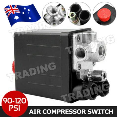 Heavy Duty 90 Psi 120 Psi 240v Air Compressor Pressure Switch Control Valve Au Ebay