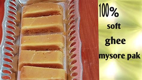 How To Make Soft Ghee Mysore Pak Diwali Sweet Recipe100 Soft Melting