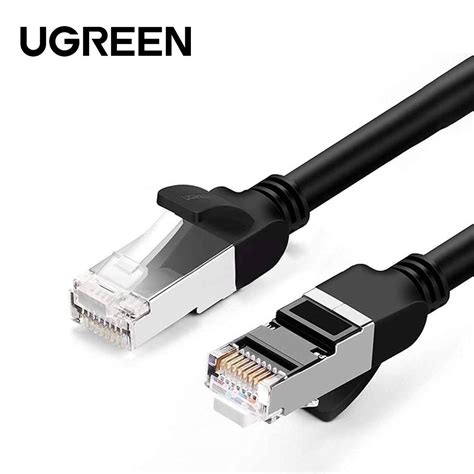 UGREEN CAT 6 U UTP ROUND LAN CABLE PURE COPPER 2M BLACK