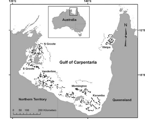 Gulf Of Carpentaria Australia Map - Pia Leeann