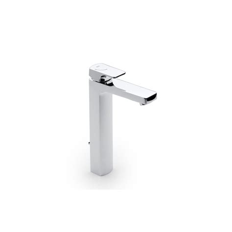 Grifo monomando de caño alto para lavabo con desagüe automático L 90 ROCA