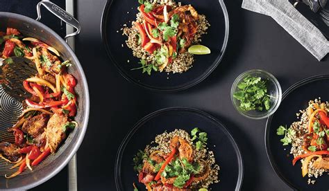 Fajita Stir Fry With Lime Quinoa Recipe Circulon