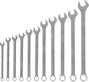 GEDORE 11 Pc Combination Spanner Set Long AF 8 22 Mm Angled Bi Hex