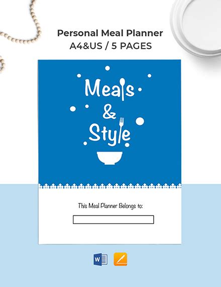 Download 16 Meal Planner Templates Microsoft Word Doc